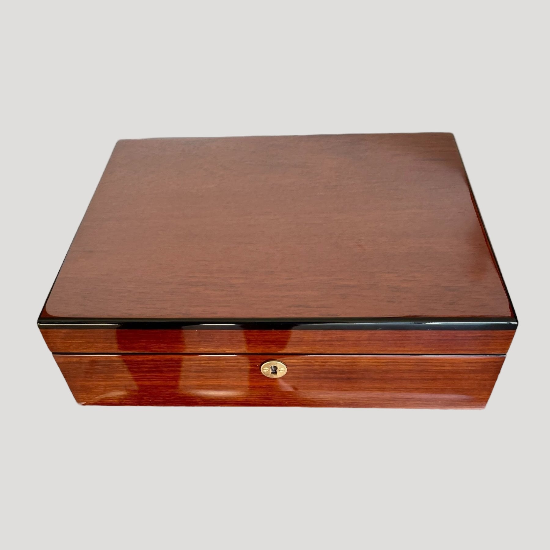 Woden Large Box/ Boite / Schachtel / Scatola for 10 watches with key