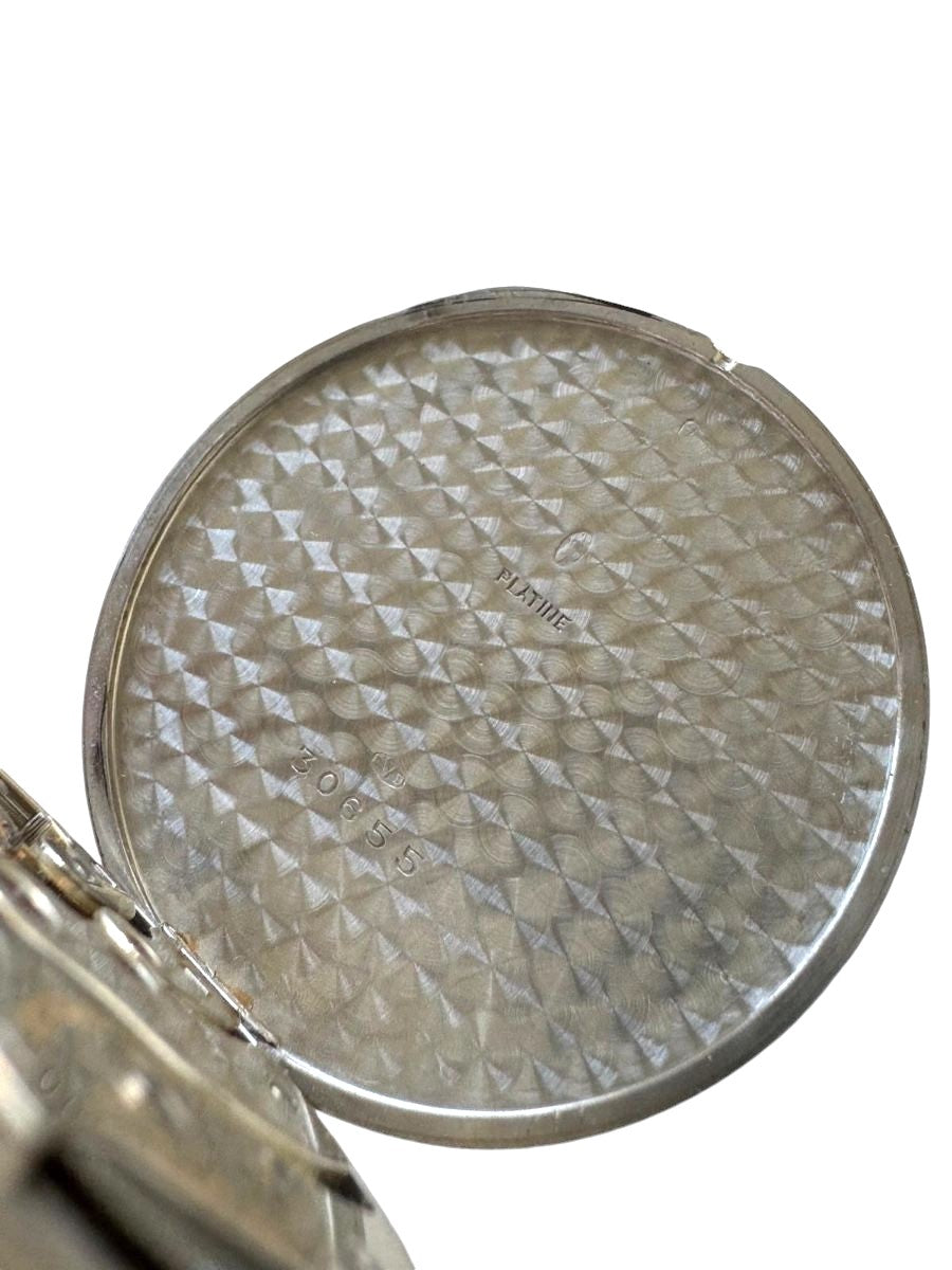 Audemars Vintage Platinum Ultrathin Art Deco Open face Pocket Watch