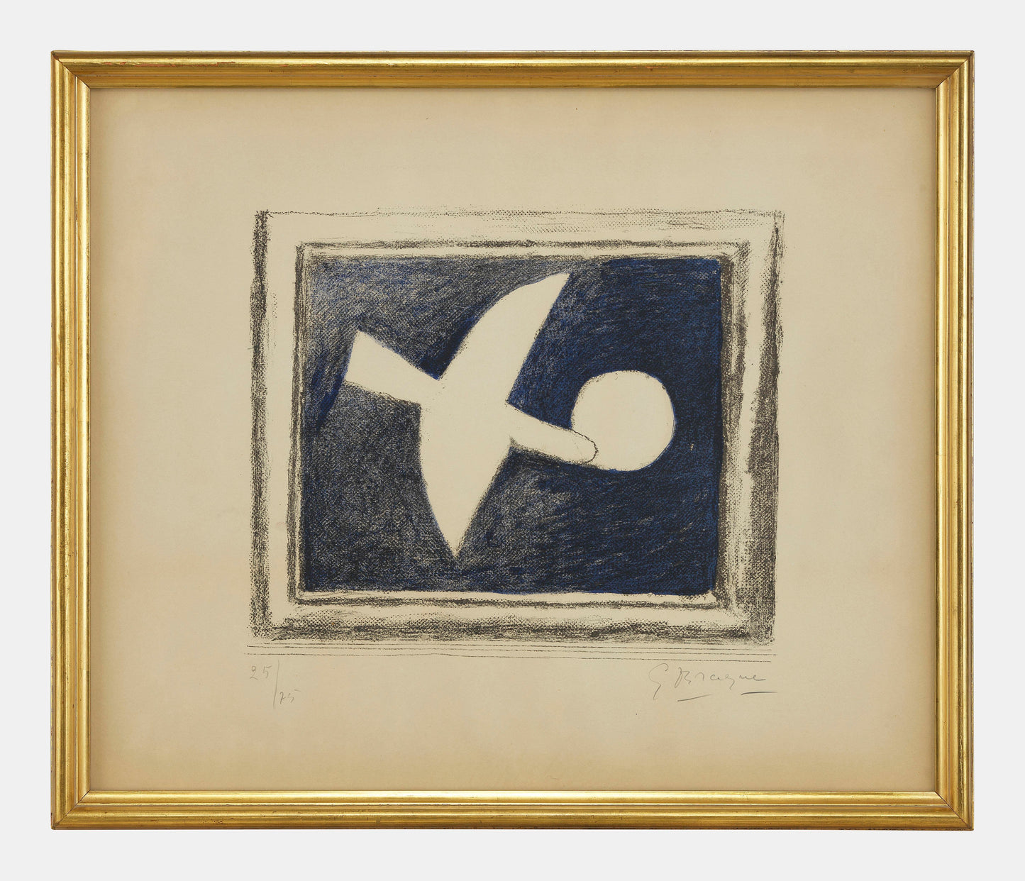 Georges Braque, Astre et Oiseau II, lithography signed and numbered 25/75