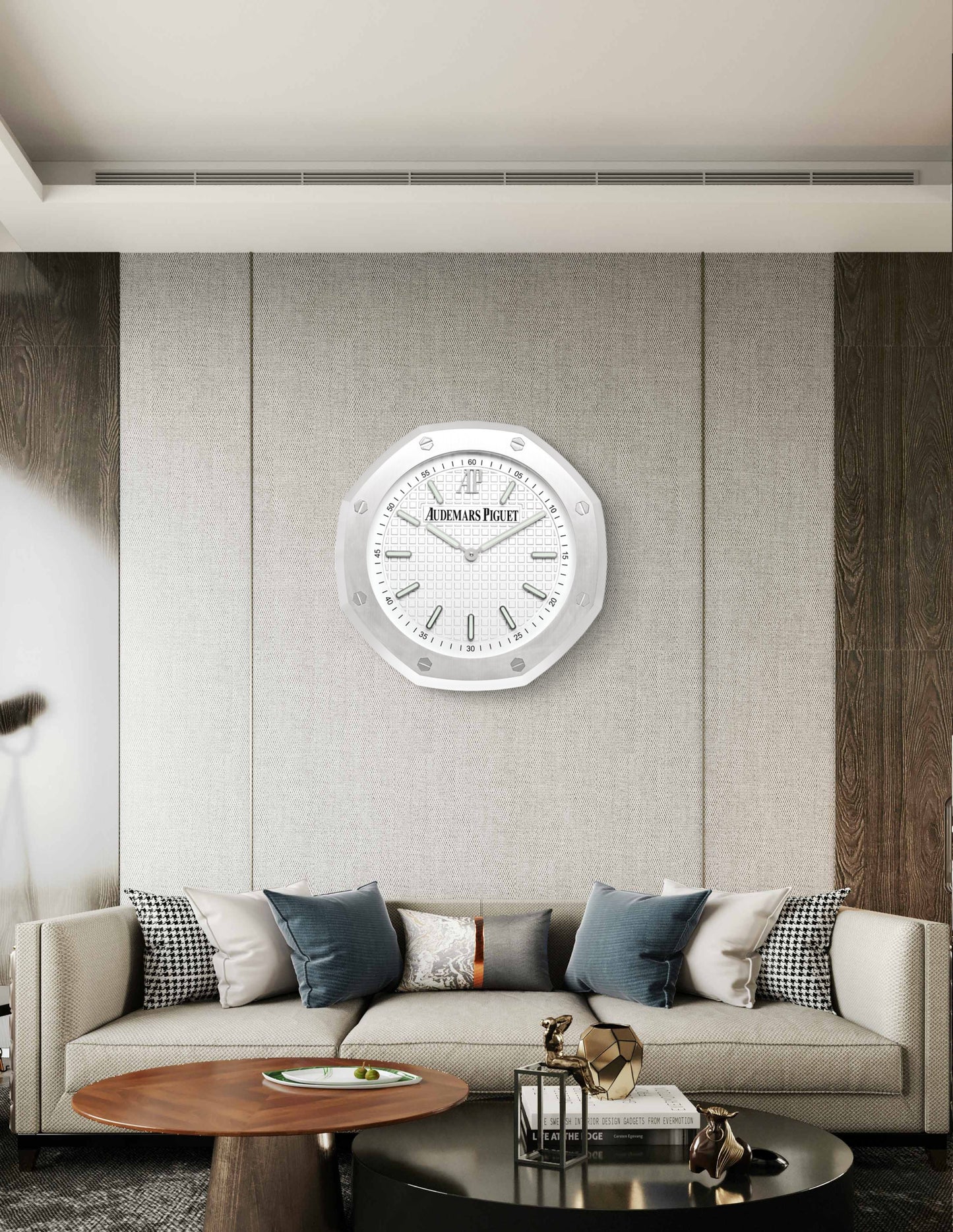 Audemars Piguet Official Retailer's Royal Oak Wall Clock Big Model ca 42cm