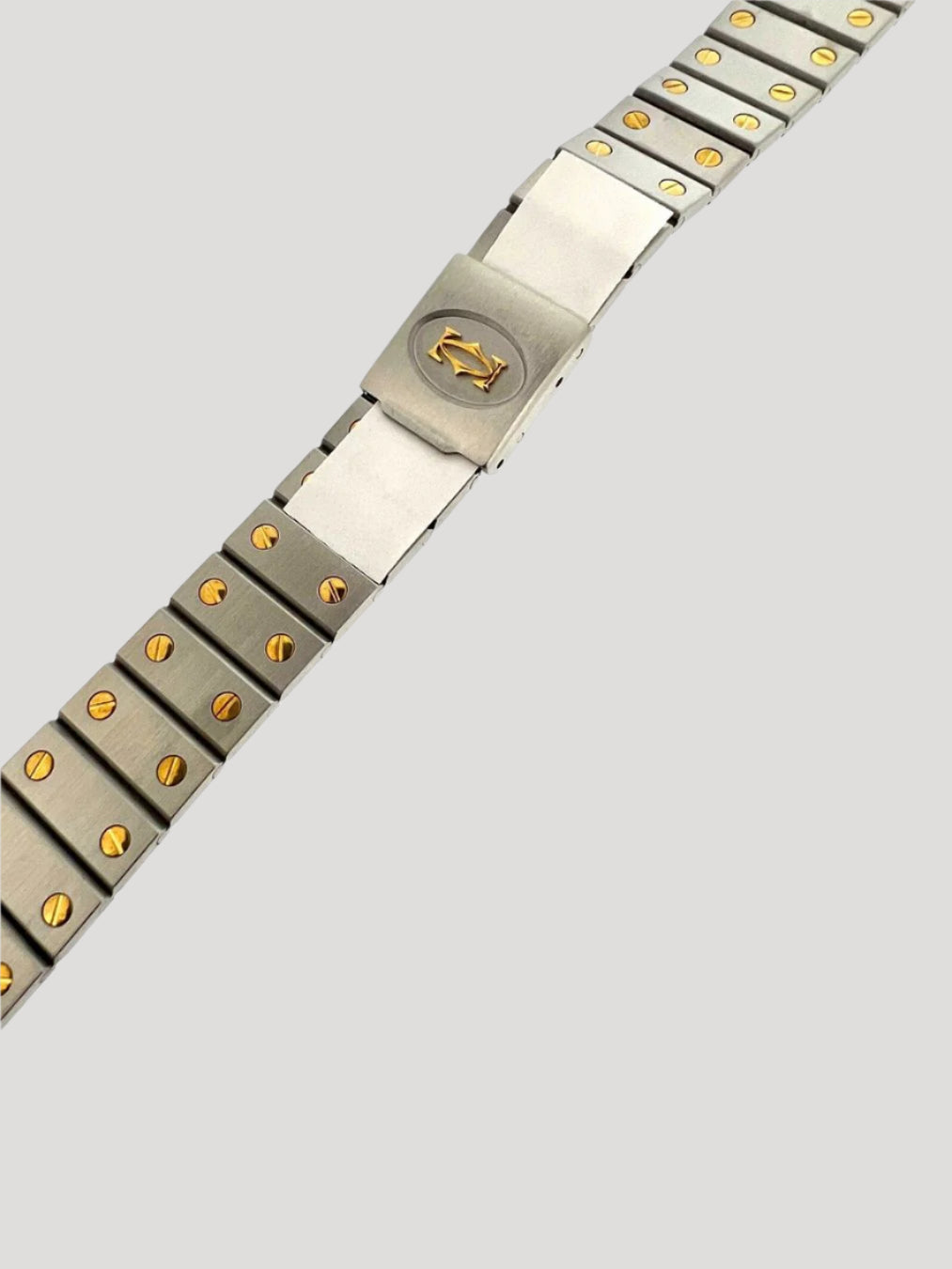 Cartier Santos Bracelet RARE NEW / NOS Stainless Steel & 18kt Gold