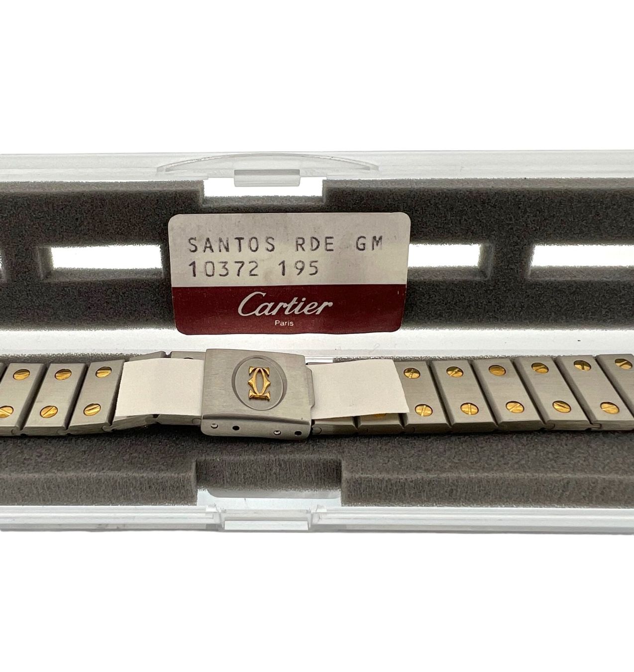 Cartier Santos RARE NEW Bracelet Band Stainless Steel & 18kt Gold 16MM Lugs