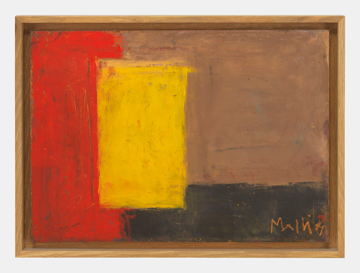 Walter Mafli (1915-2017) Abstract, oil pastel on paper, signed and dated