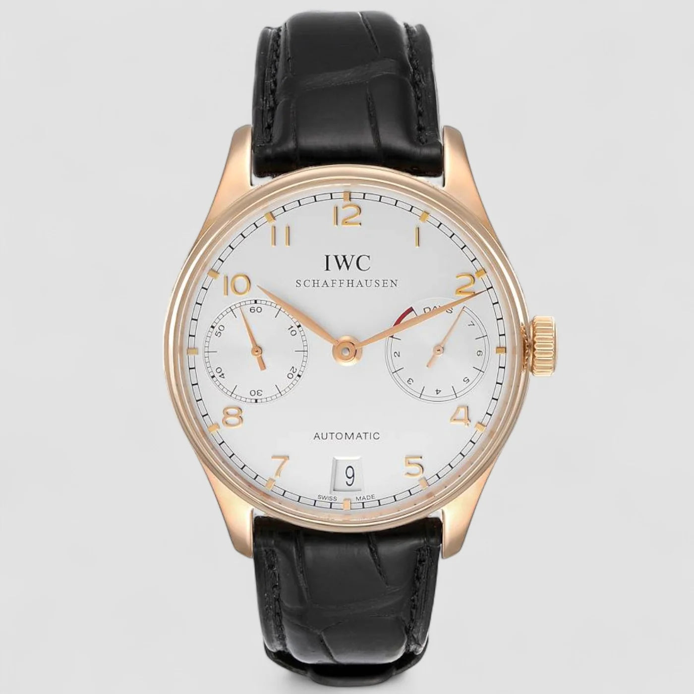 IWC Portuguese 7 Day 5000 Automatic 18K FIRST SERIES IW500004 New Full Set