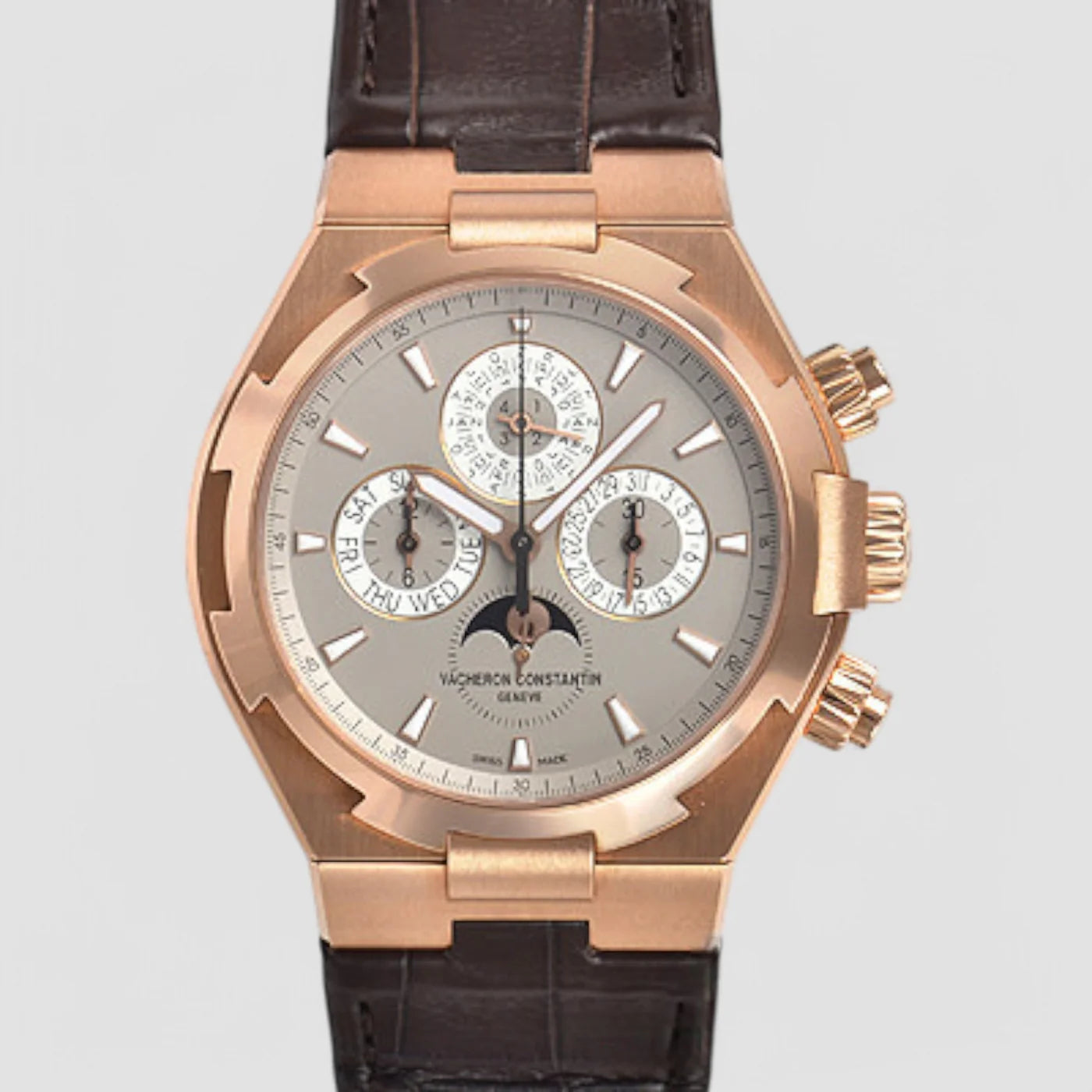 Vacheron Constantin Overseas Perpetual Chronograph Rose Gold 49020/000R-9753 New Full Set