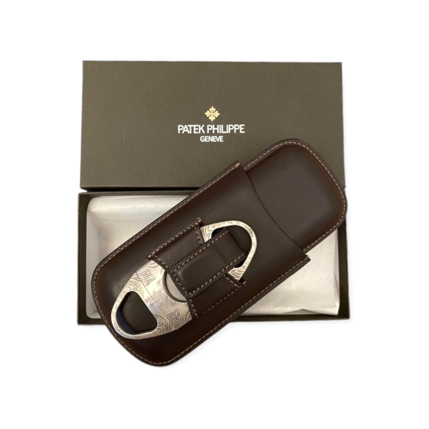 Patek Philippe New Rare 2 Cigar Holder & Cutter in its Patek box
