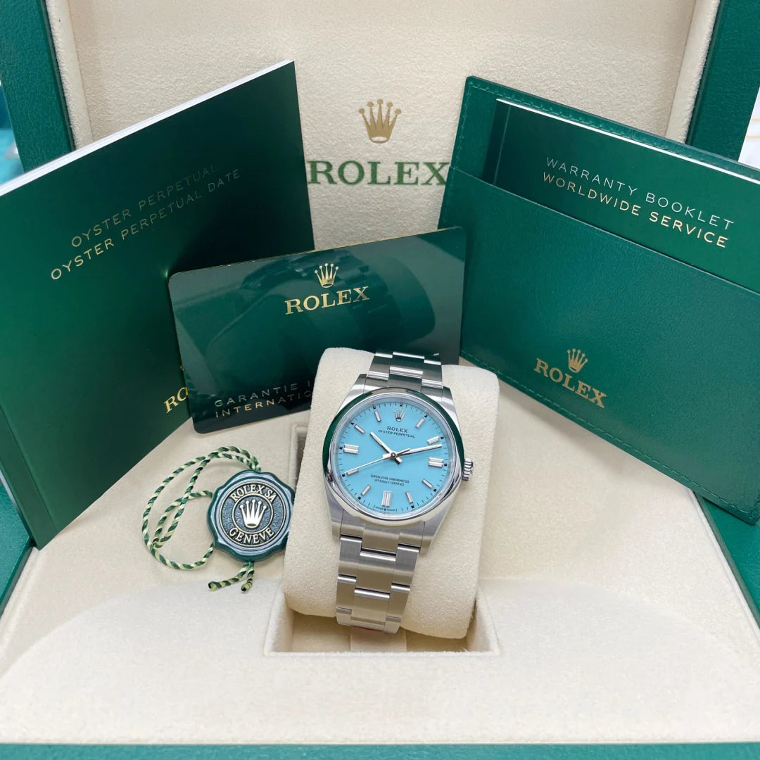 Rolex Oyster Perpetual 36mm Tiffany dial Ref. 126000 New