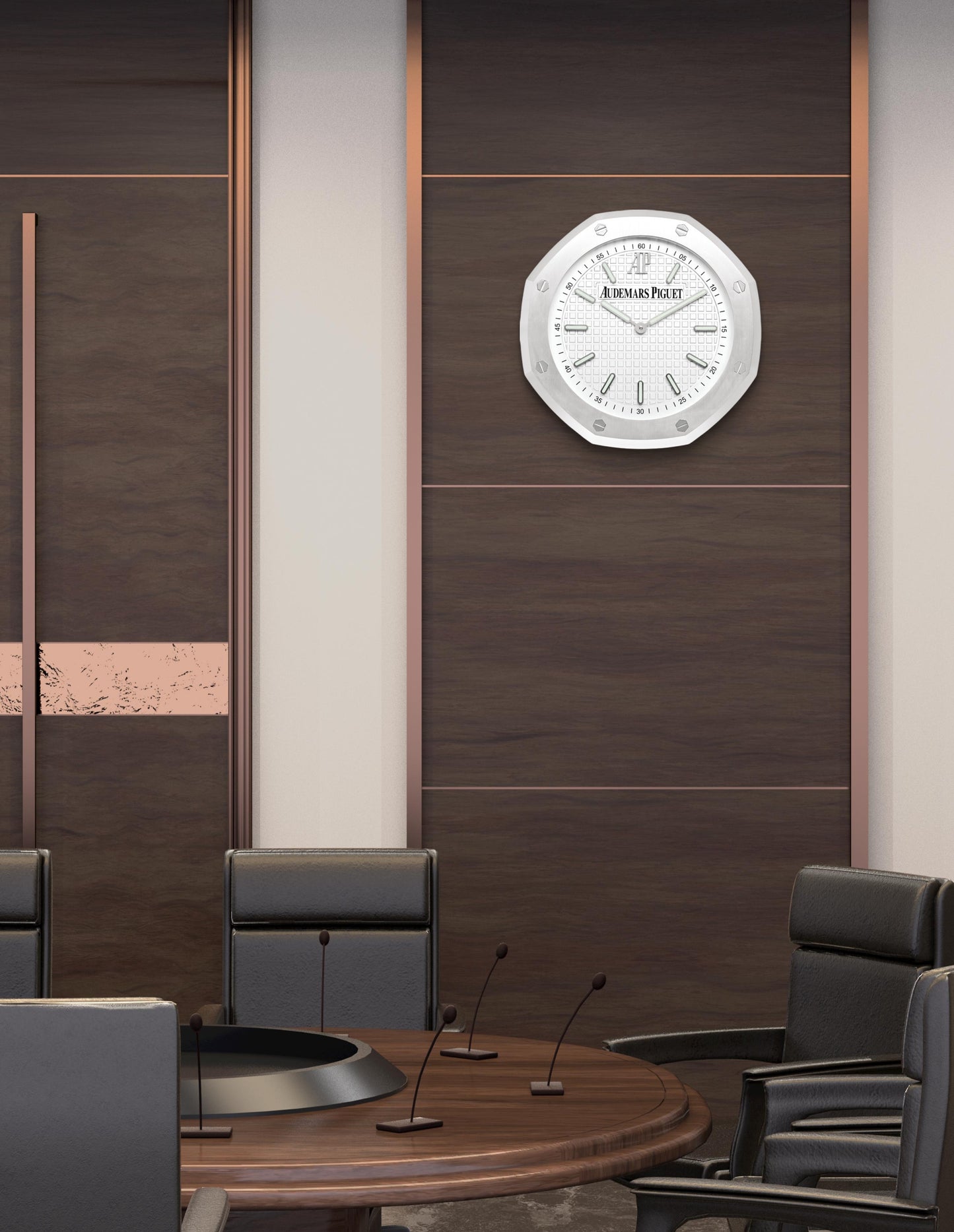 Audemars Piguet Official Retailer's Royal Oak Wall Clock Big Model ca 42cm