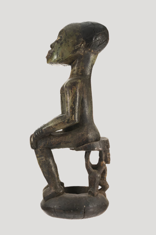 Important ancient African Art , Bembe statue H 58 cm