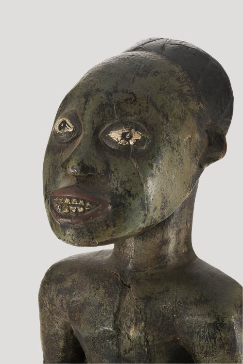 Important ancient African Art , Bembe statue H 58 cm
