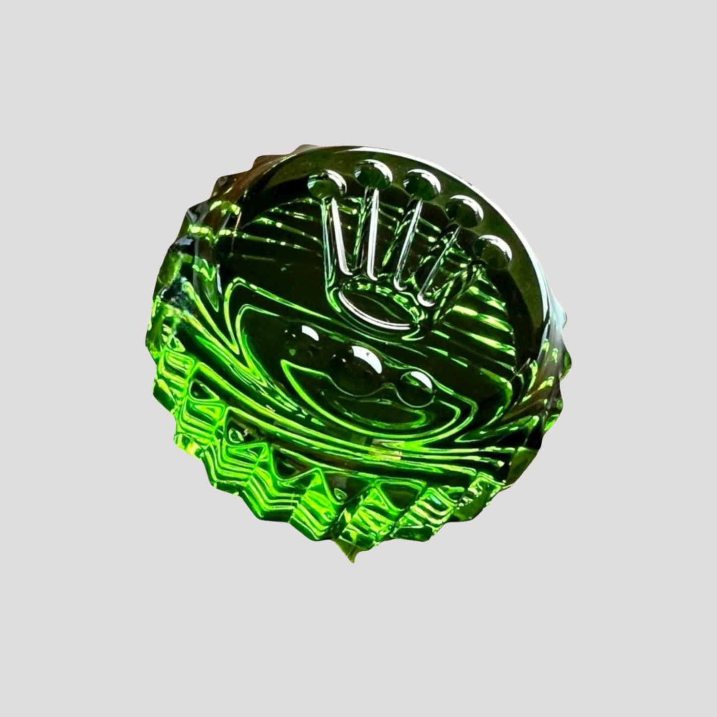 Rolex Oyster Triplox green tinted glass Paperweight Press Papier ca 1970'