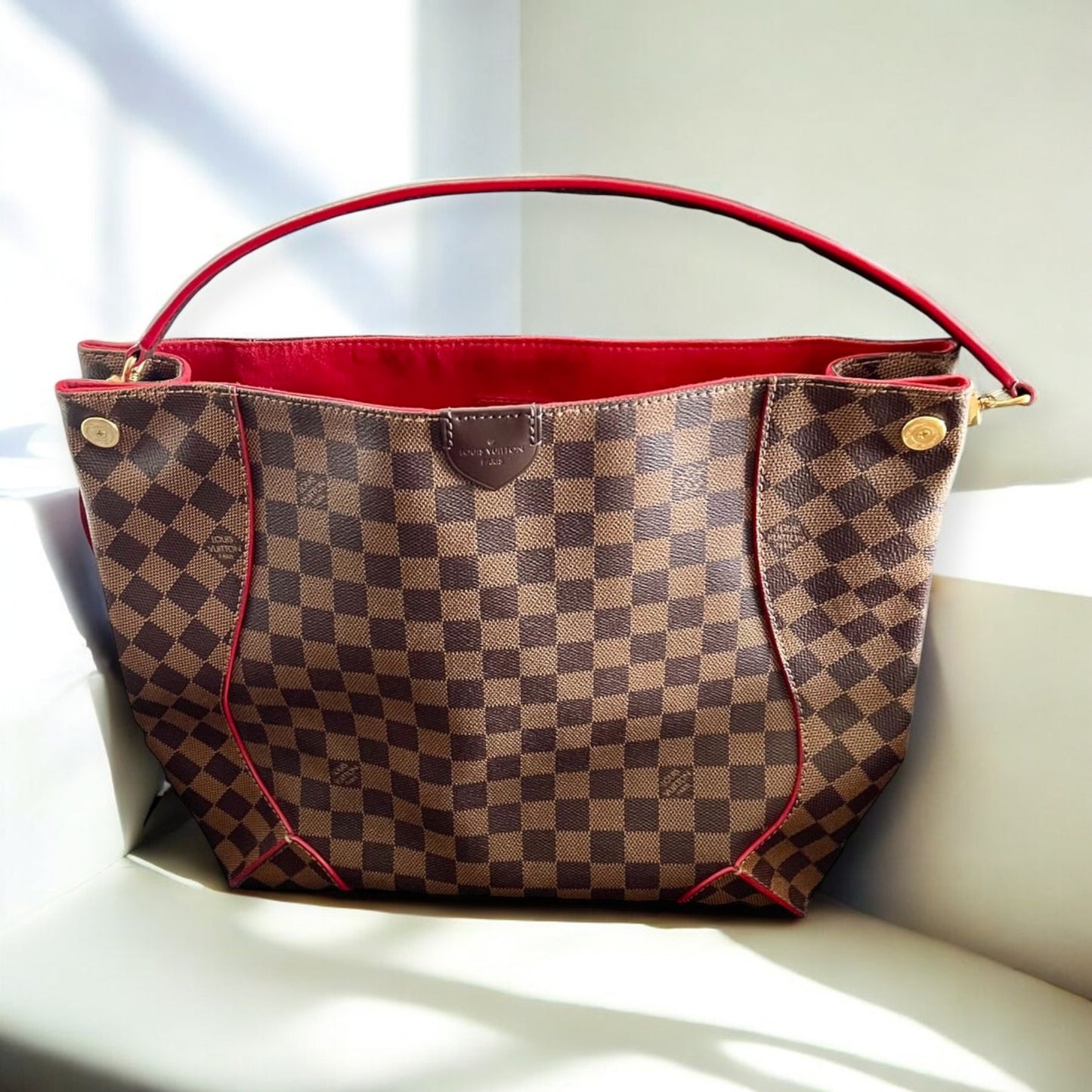Louis Vuitton Caissa Hobo Ebene Cerise Discontinued bag / sac / tasche
