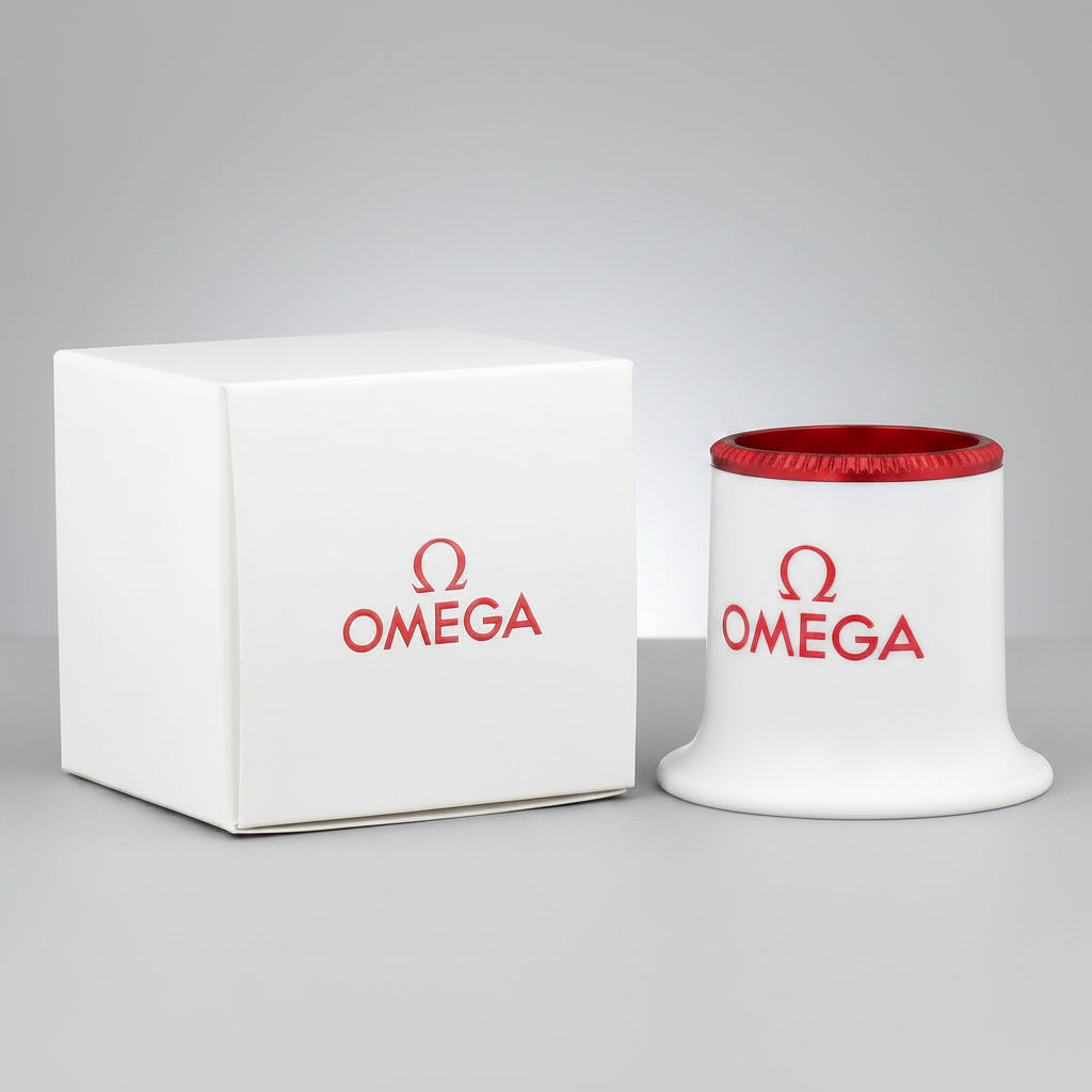 Omega New Magnifying glass Lupe Loupe Rare with box