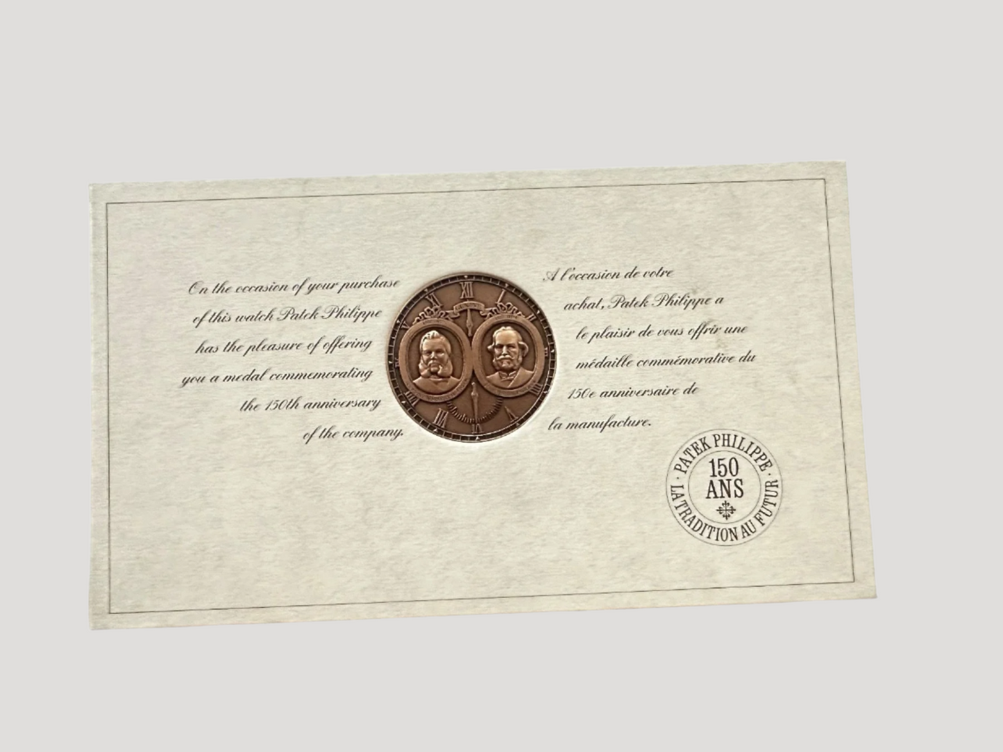 patek medal 150 years