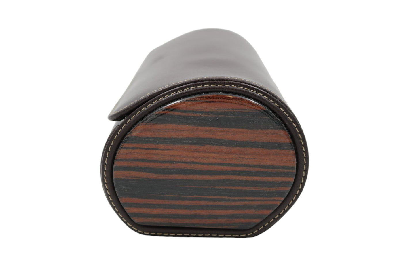 Patek Philippe Rare’ New Travel Pouch / Case / Etui / Box in brown leather & wood for 4 watches
