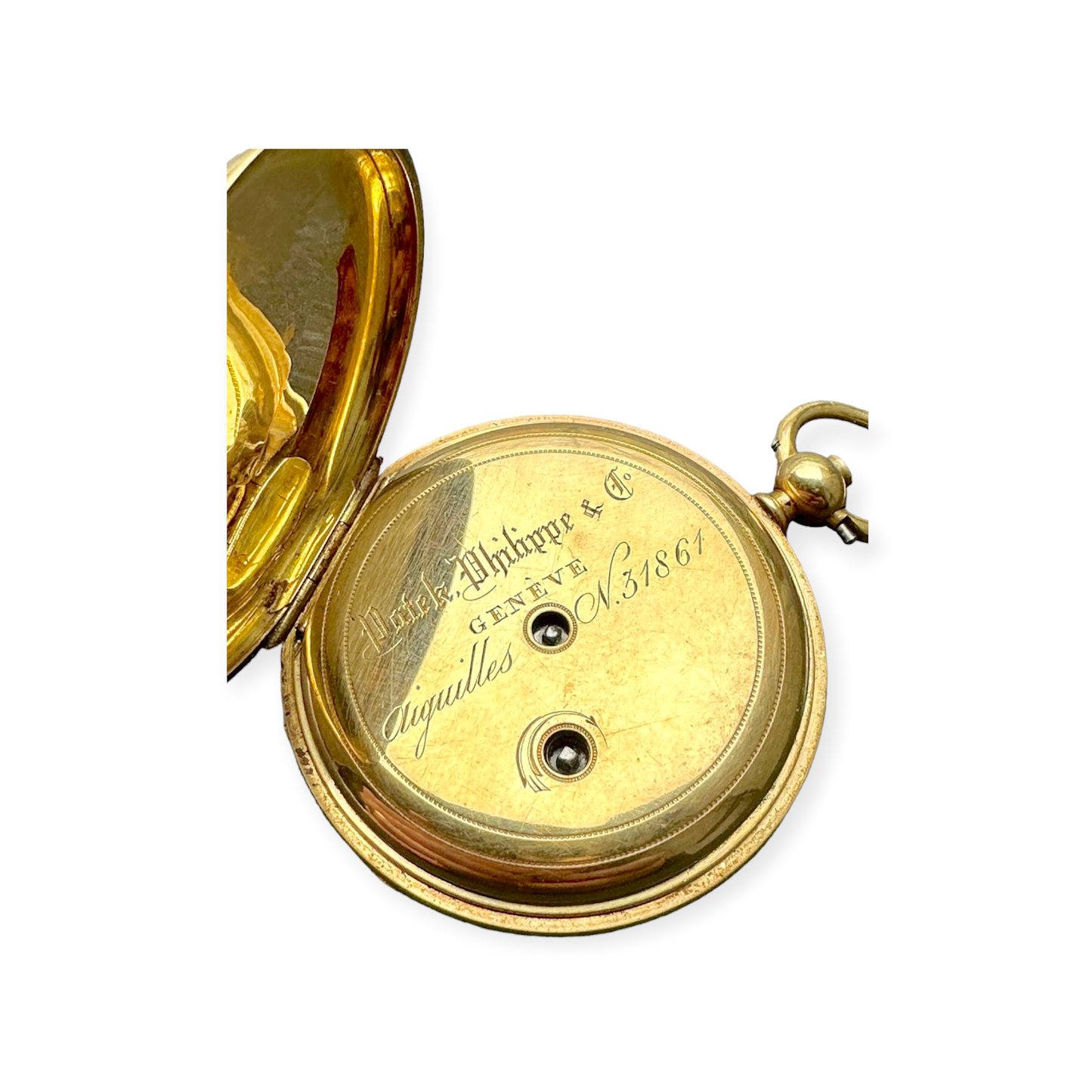 Patek Philippe Rare 1874 18k Gold Pocket Watch with Patek Philippe paperwork