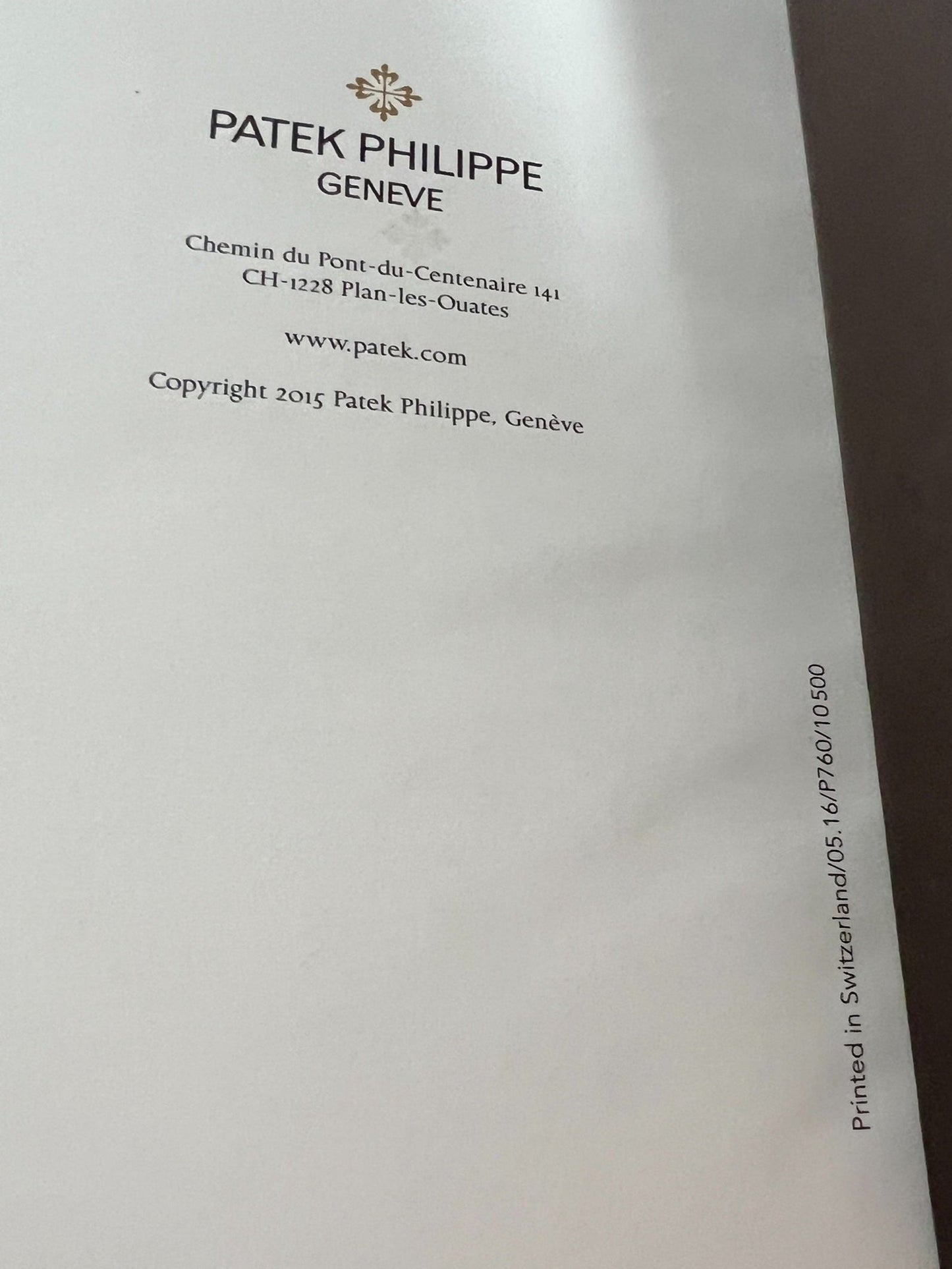 Patek Philippe 3 Different Booklets