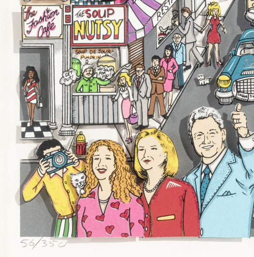 Charles Fazzino, "In A New York Minute", 1997' Lithography with Certificate of Authenticity