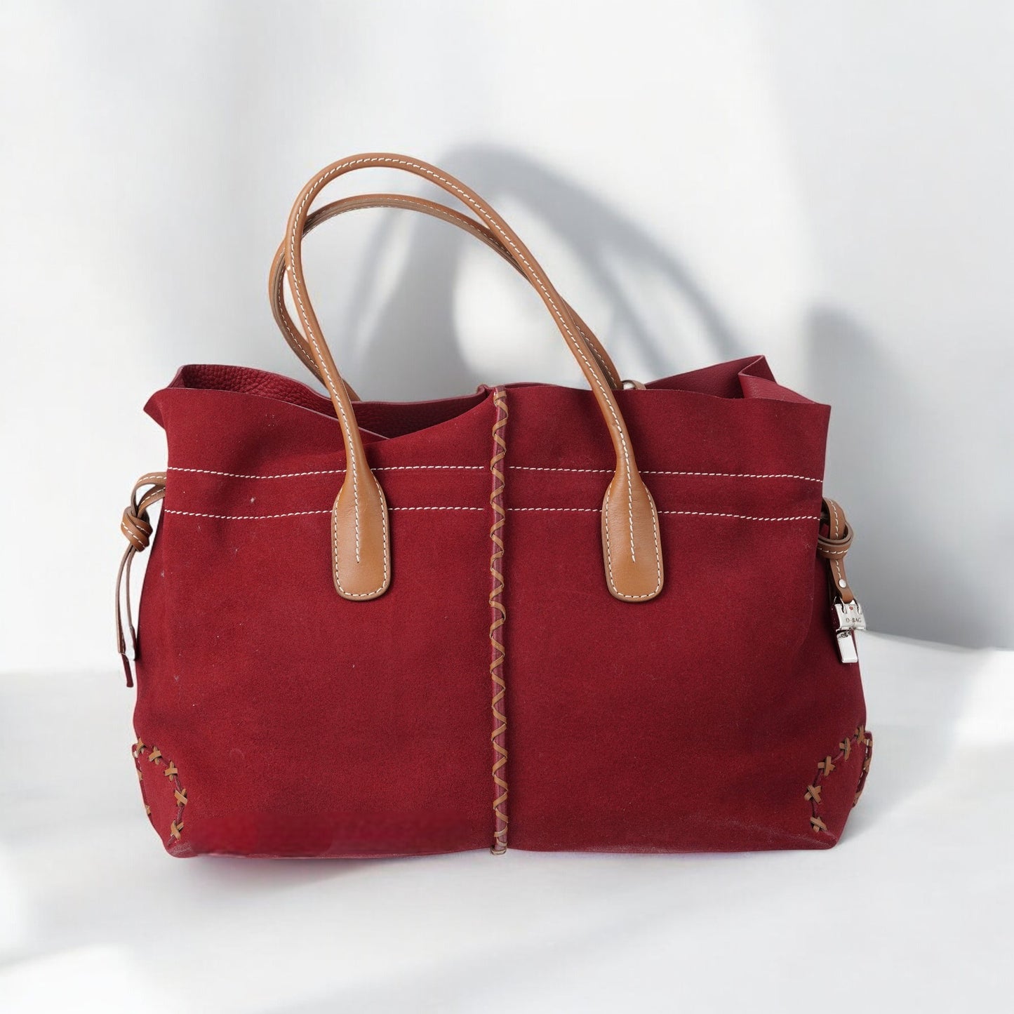Tod's Di Bag in Red Suede Leather Discontinued bag / sac / tasche