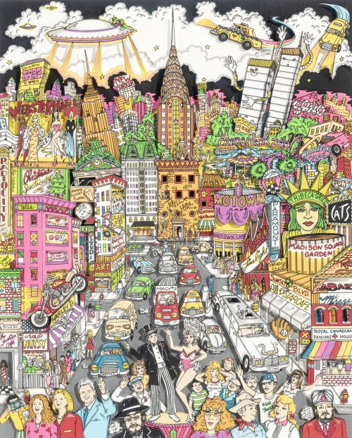 Charles Fazzino, "In A New York Minute", 1997' Lithography with Certificate of Authenticity