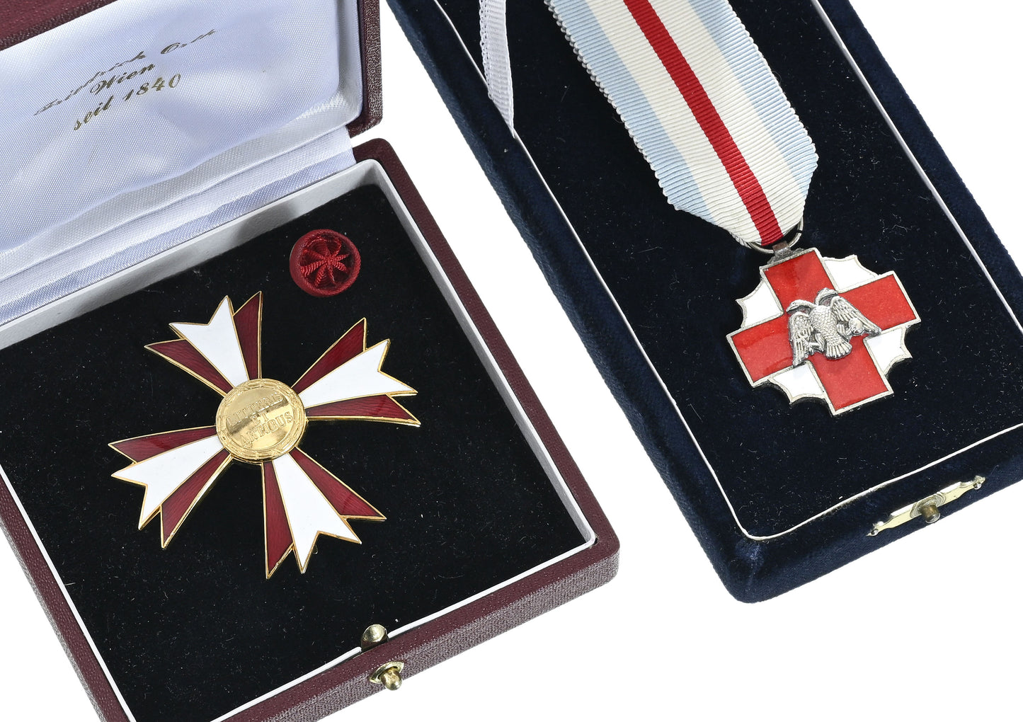 Unique Set of 2 Medals awarded to Sir Peter Ustinov, the Spartacus Oscar certificate, letter by Harry S. Truman & The story of Babar, 1968 documents