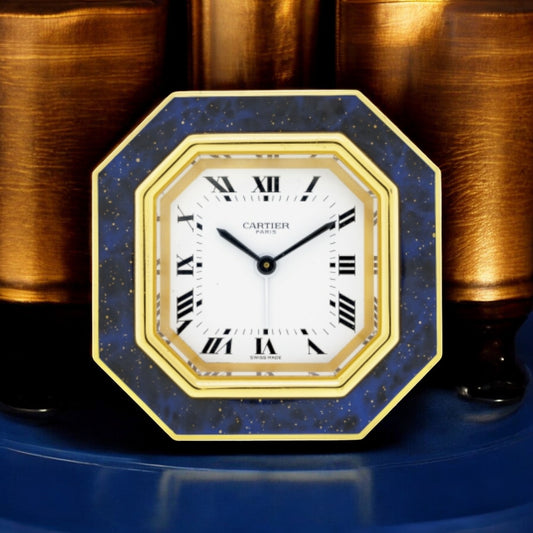 Cartier Alarm Clock Pendulette Horloge Ref. 7507, 1980s