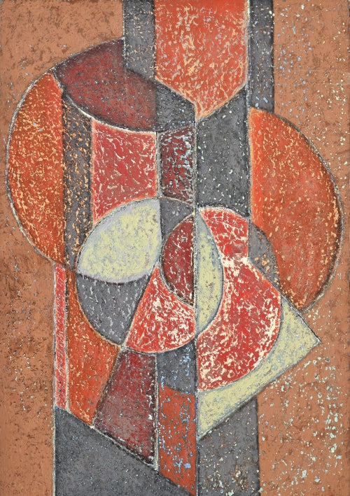 Cubist painting / tableau by Gilbert Thevenot