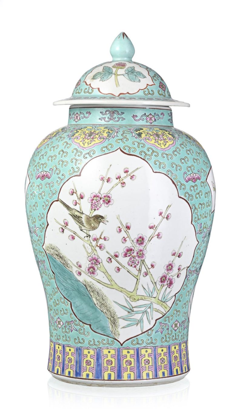 Antique Important Porcelain Vase, China, 19th century