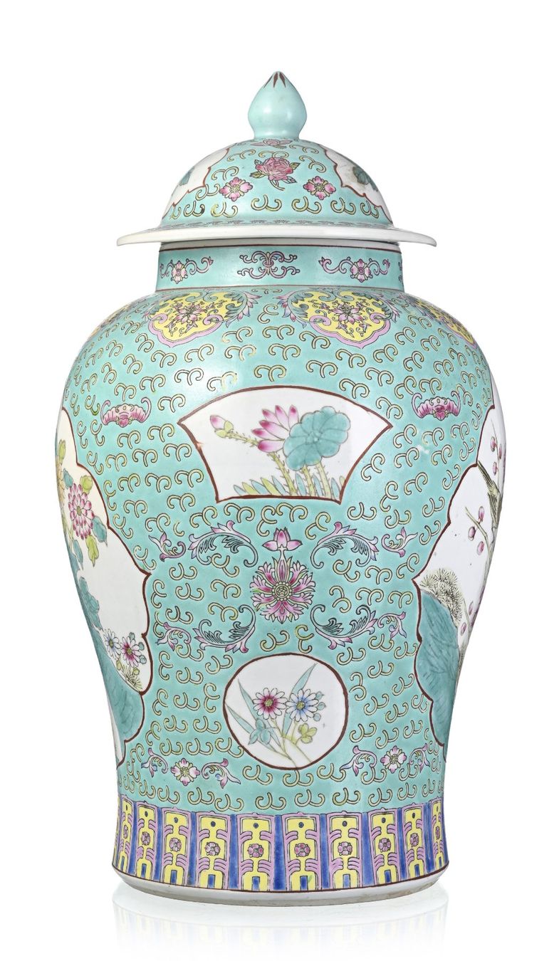 Antique Important Porcelain Vase, China, 19th century