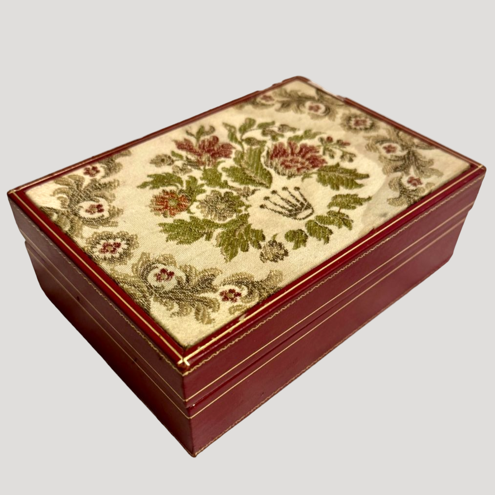 Rolex Vintage Watch Box /boîte / uhrenbox with tapisserie large size 60.01.2