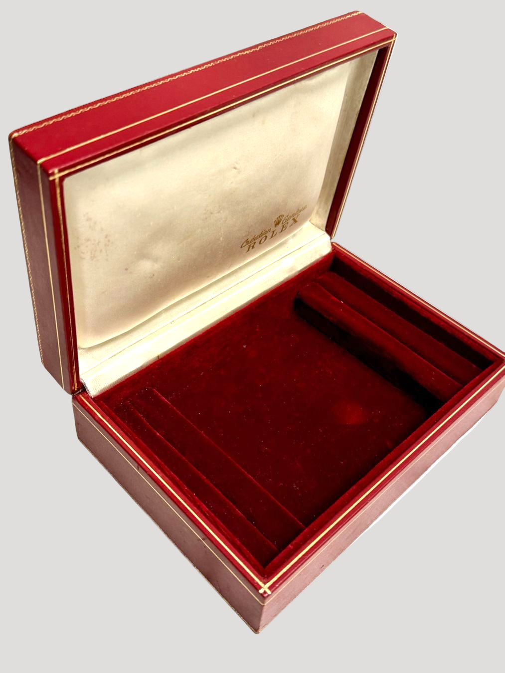 Rolex Vintage Watch Box /boîte / uhrenbox with tapisserie large size 60.01.2