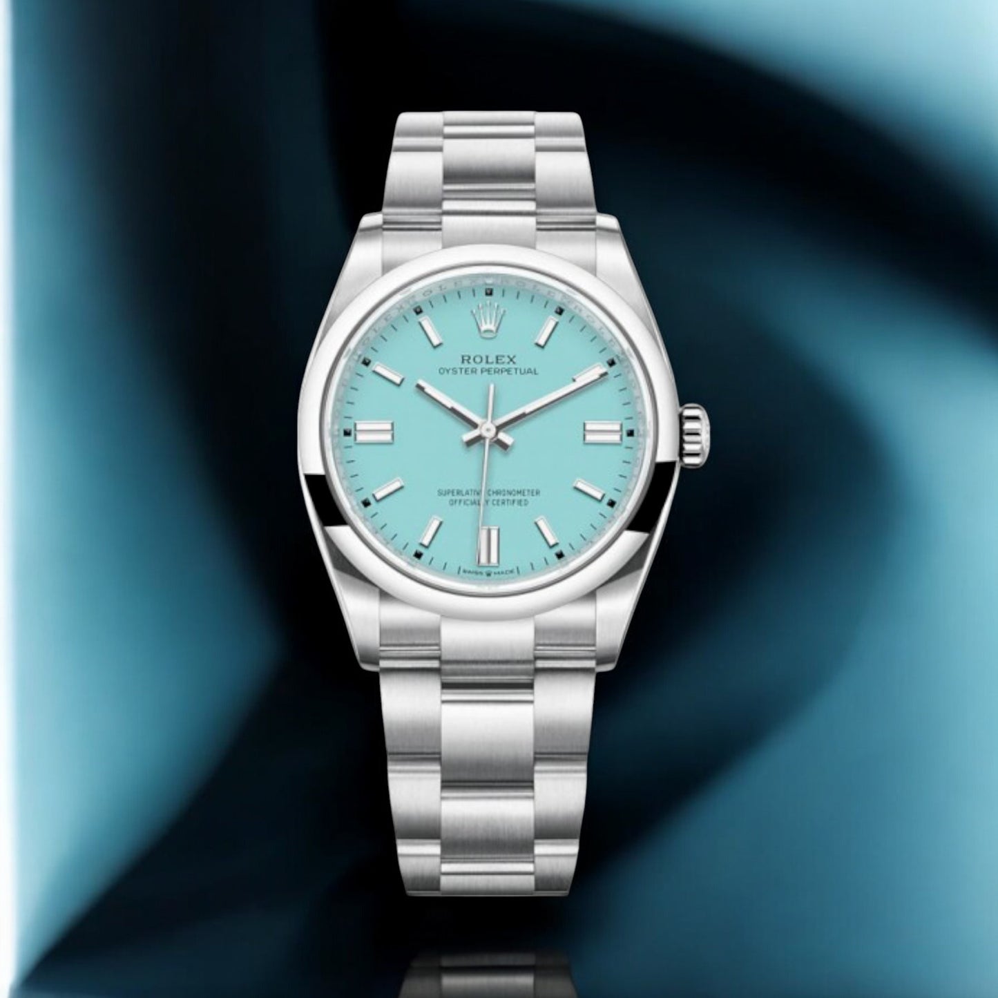 Rolex Oyster Perpetual 36mm Tiffany dial Ref. 126000, 24Time, chrono24, Rolex, Tiffany, luxury watch