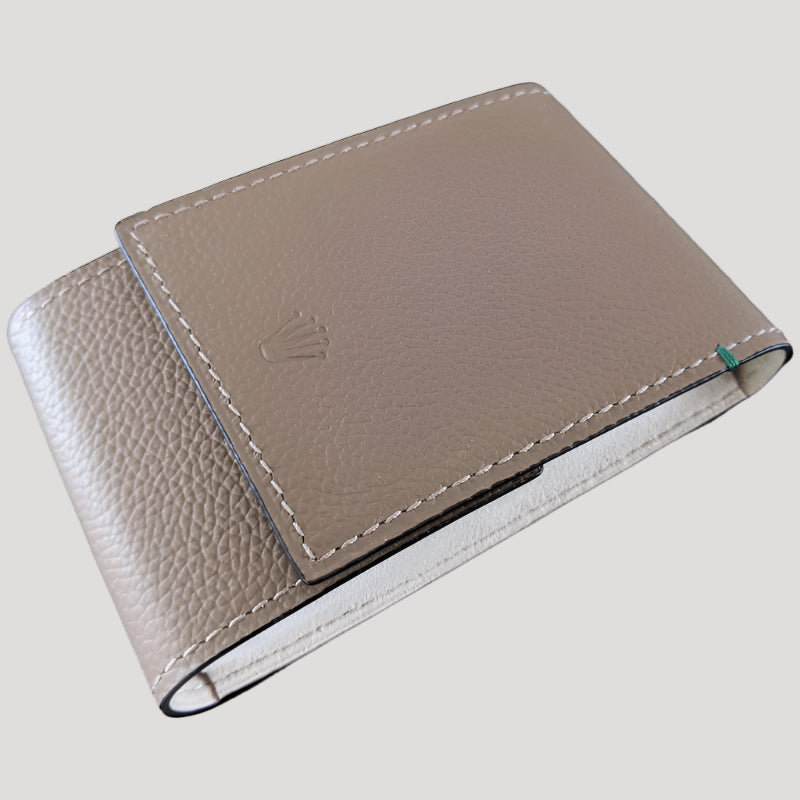 Rolex New Rare Leather Tobe color Etui/ Travel Pouch/ Case