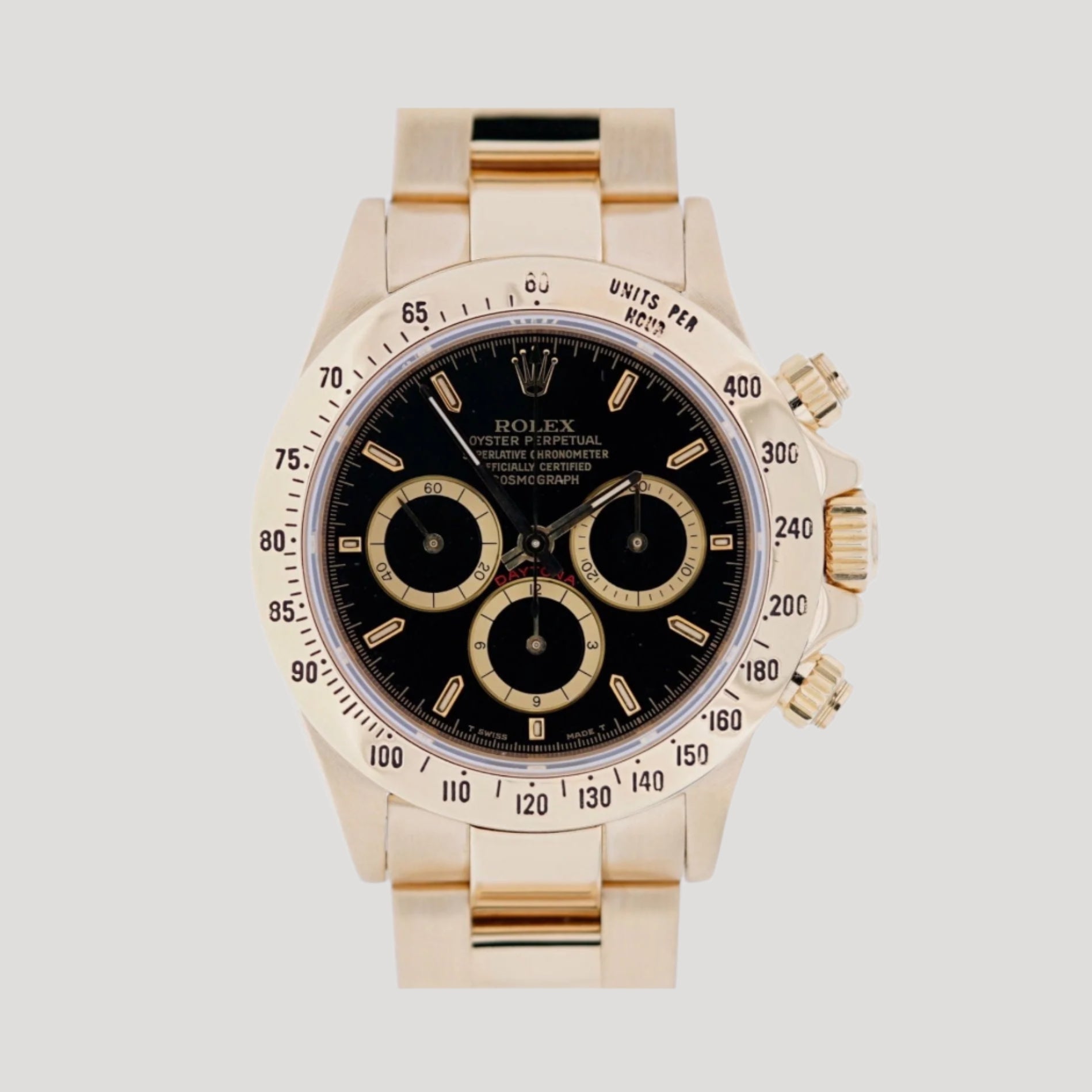 Rolex Daytona 16528 18K Gold “Zenith El Primero” Collector Full