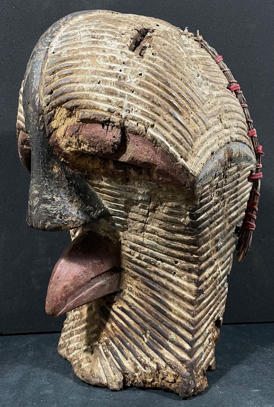 Ancient Songye Kongo Kifwebe Maske Rare