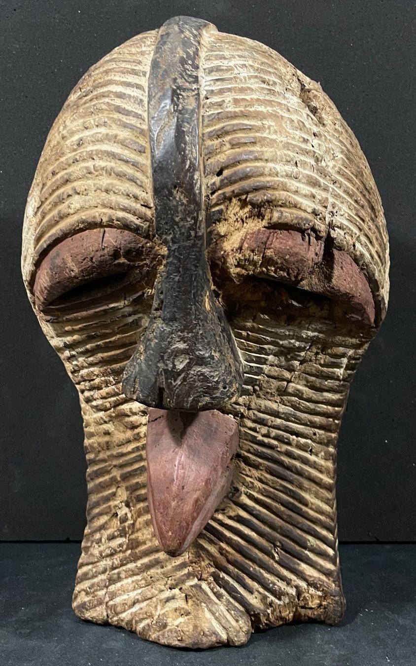 Ancient Songye Kongo Kifwebe Maske Rare