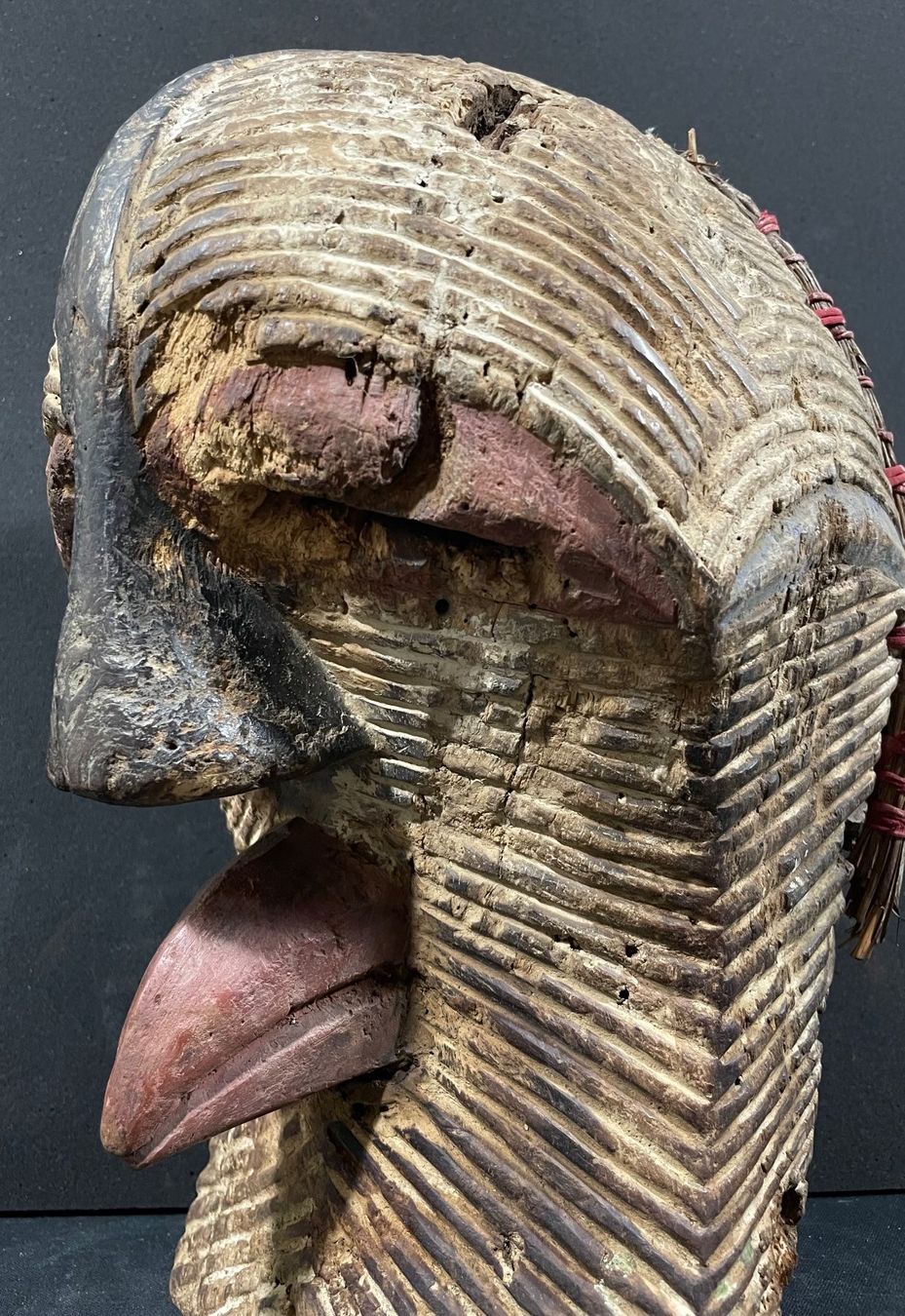 Ancient Songye Kongo Kifwebe Maske Rare