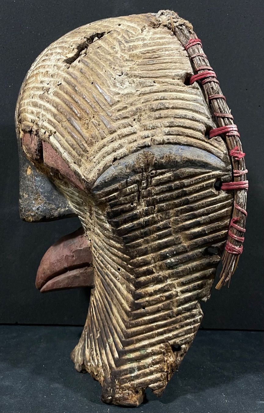 Ancient Songye Kongo Kifwebe Maske Rare