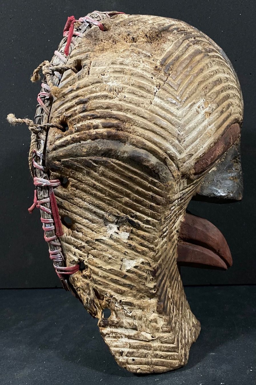 Ancient Songye Kongo Kifwebe Maske Rare