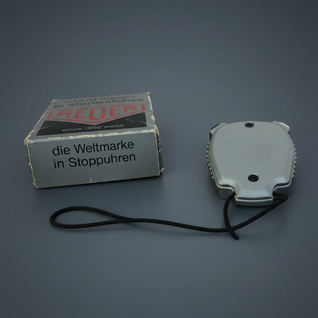 Heuer Vintage Microsplit 1000 Stopwatch Stopuhr Full Set