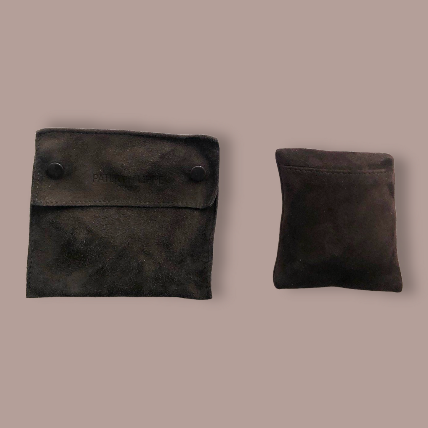 Patek Philippe Vintage Soft Travel Pouch / Etui with cushion in Suede leather