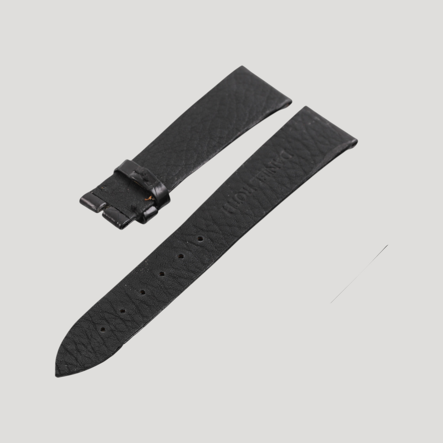 Daniel Roth New Black Croco Leather Bracelet/Band/Strap