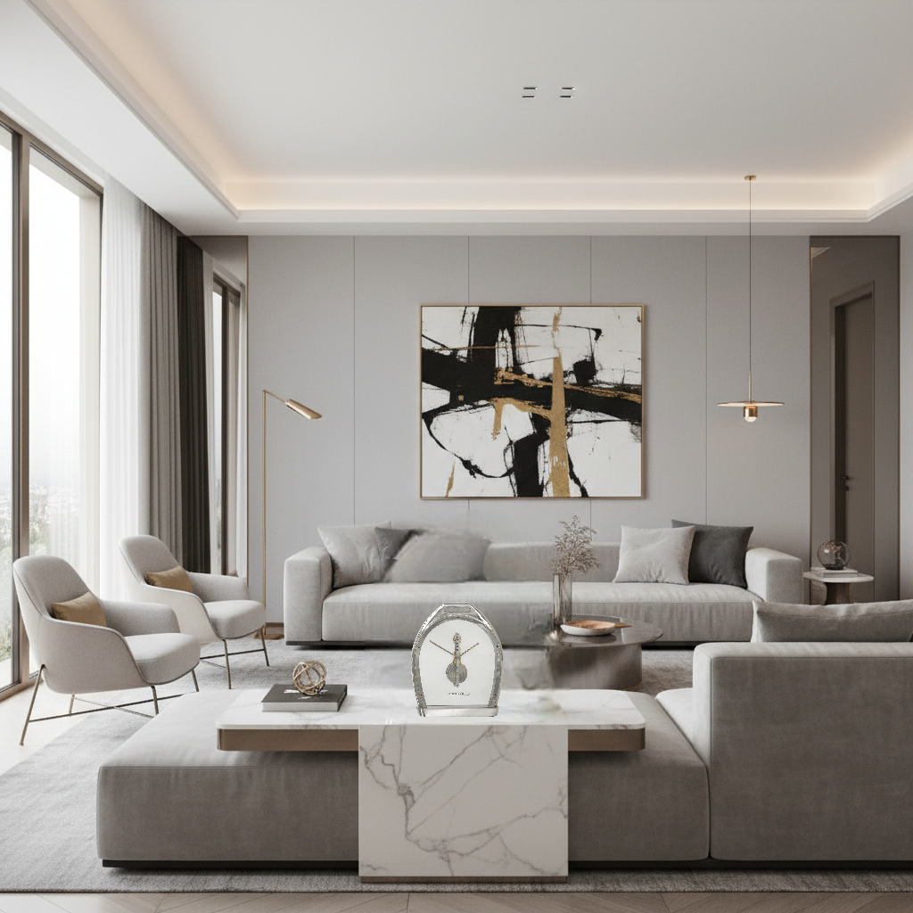 Jaeger-LeCoultre 8 Days Etrier for Hermès Baguette Table Clock / Pendulette Rare