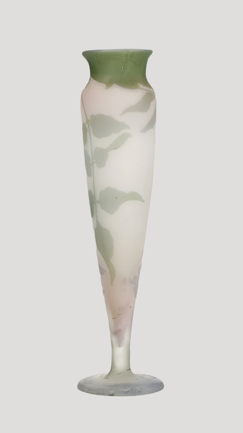 Émile Gallé (1846–1904, multi-layered glass Important Vase 41.5 cm Rare