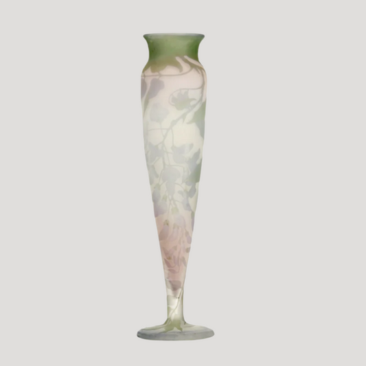 Émile Gallé (1846–1904, multi-layered glass Important Vase 41.5 cm Rare