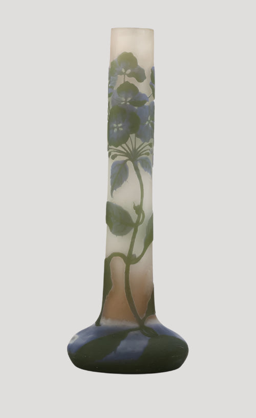 Émile Gallé (1846–1904), multi-layered glass Vase 34 cm Rare