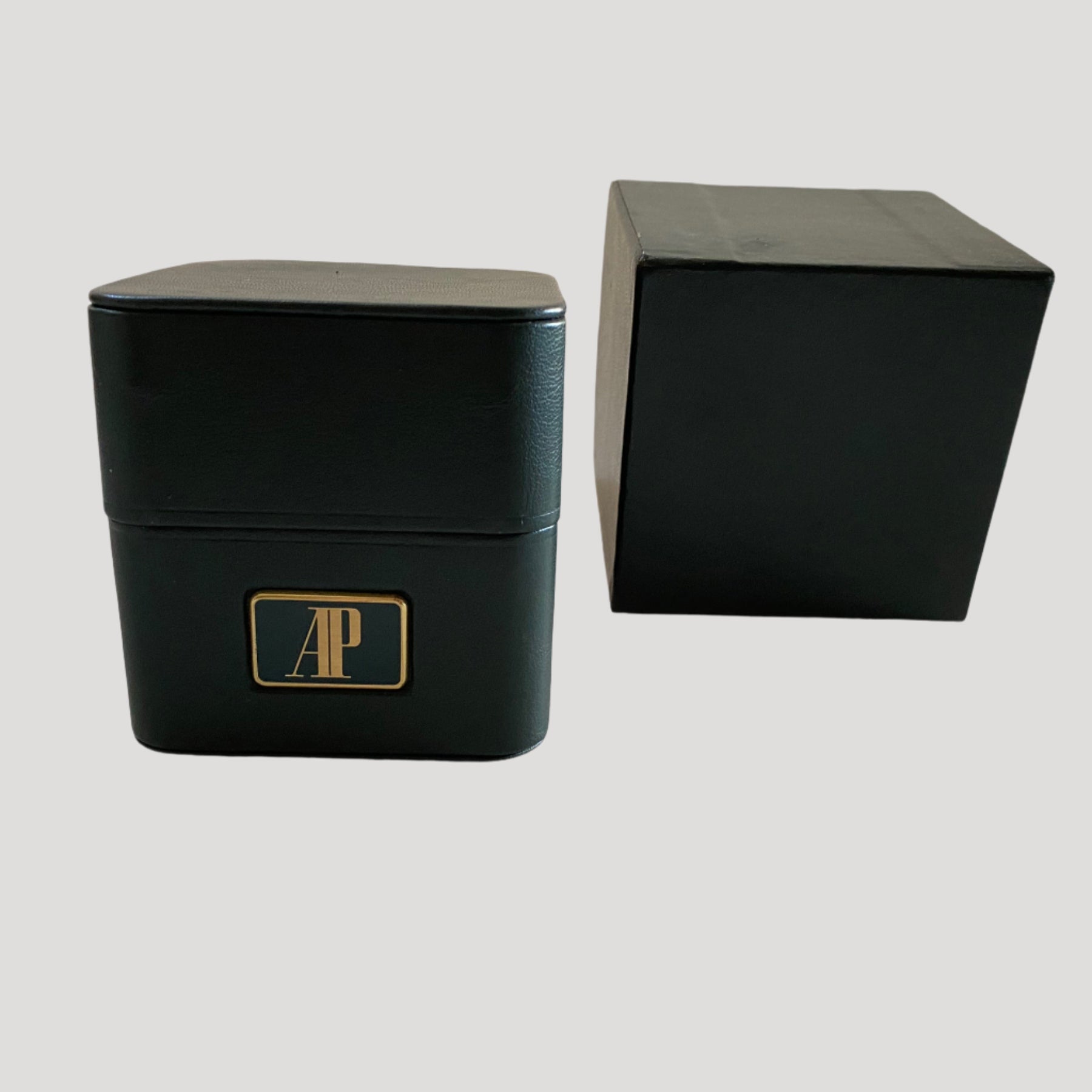 vintage Audemars Piguet green leather box in its outer box