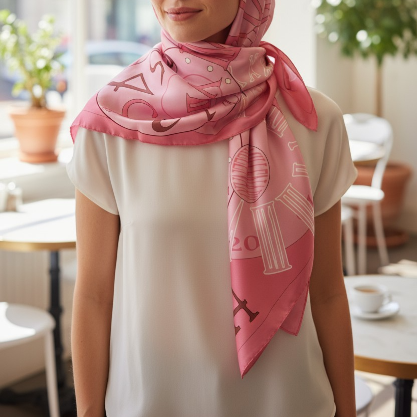 Audenars Piguet New Large Silk Scarf/ Schal/ Echarpe in its Audemars box