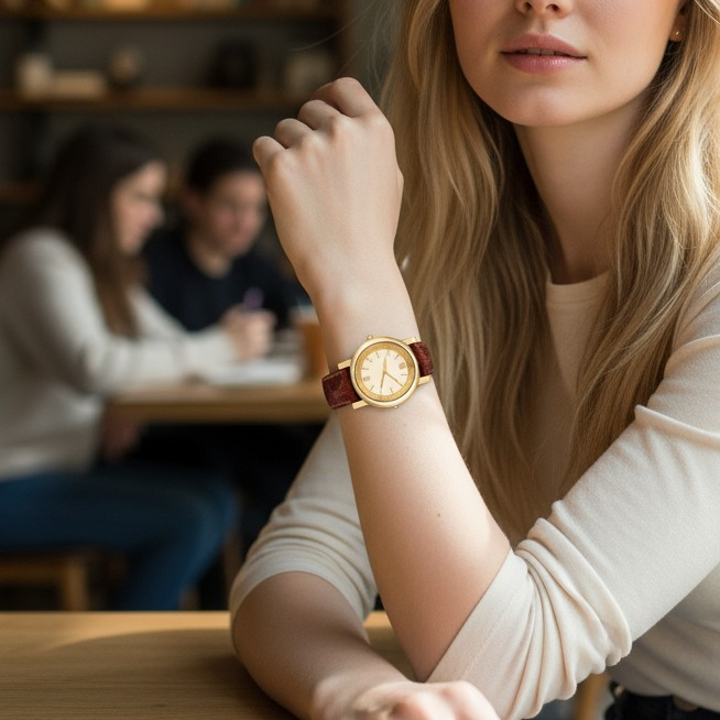 Bulgari Bvlgari 18k Gold, Anfiteatro, Ref. AT 33 GL, NOS Full Set