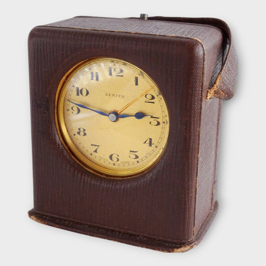 Zenith Rare Art Deco Alarm Desk Clock ca 1920'